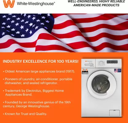 White Westinghouse (Trademark by Electrolux) 10.5 kg Fully Automatic Front Load Washing Machine with In-built Heater White (HDF1050) (OPEN BOX) White Westinghouse (Trademark by Electrolux) 10.5 kg Fully Automatic Front Load Washing Machine with In-built Heater White (HDF1050) (OPEN BOX)